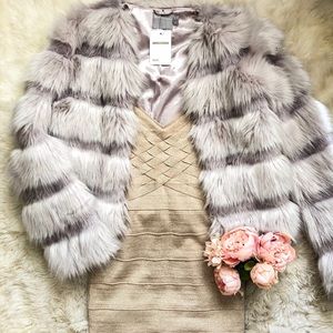 Faux fur jacket